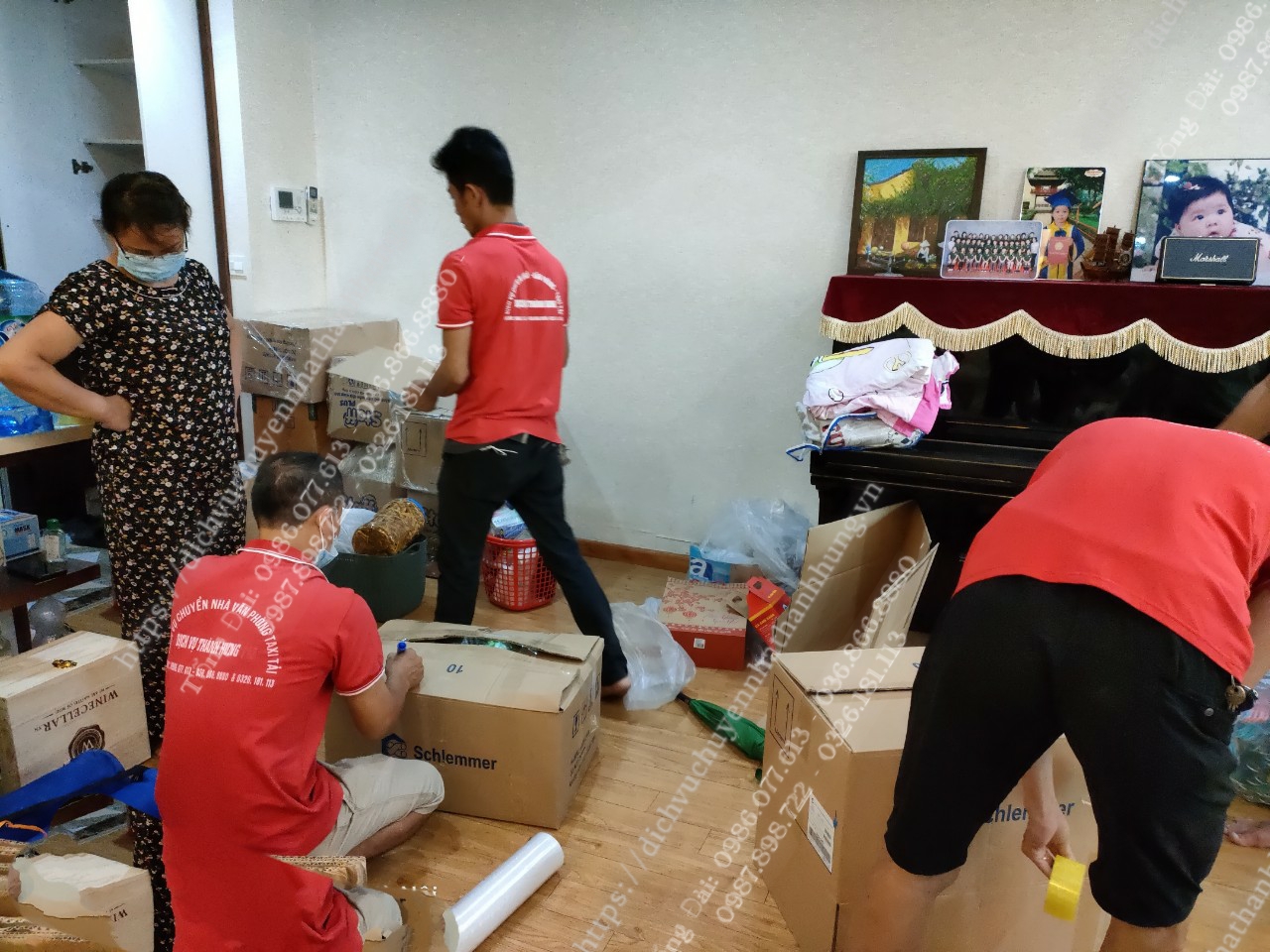 Khách hàng nghiệm thu sau chuyển nhà