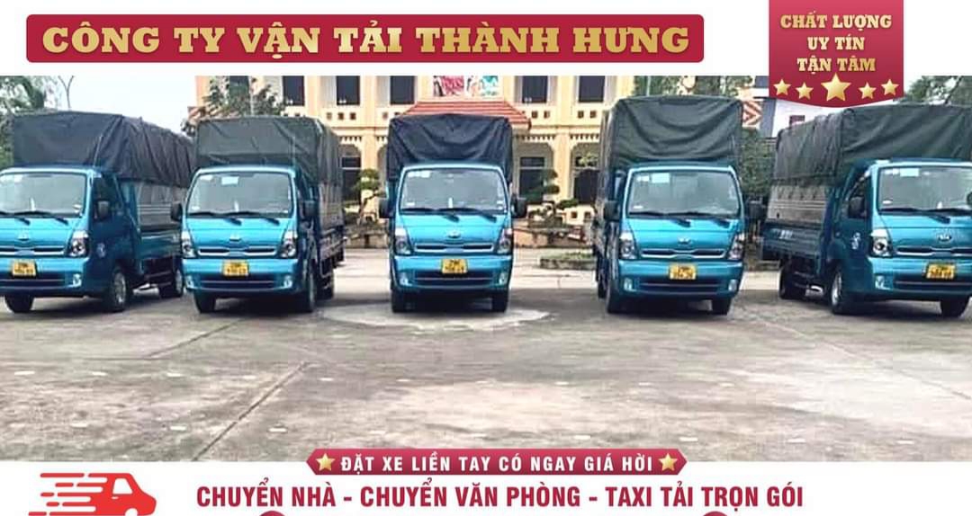 Xe tải Thành Hưng chở đồ văn phòng
