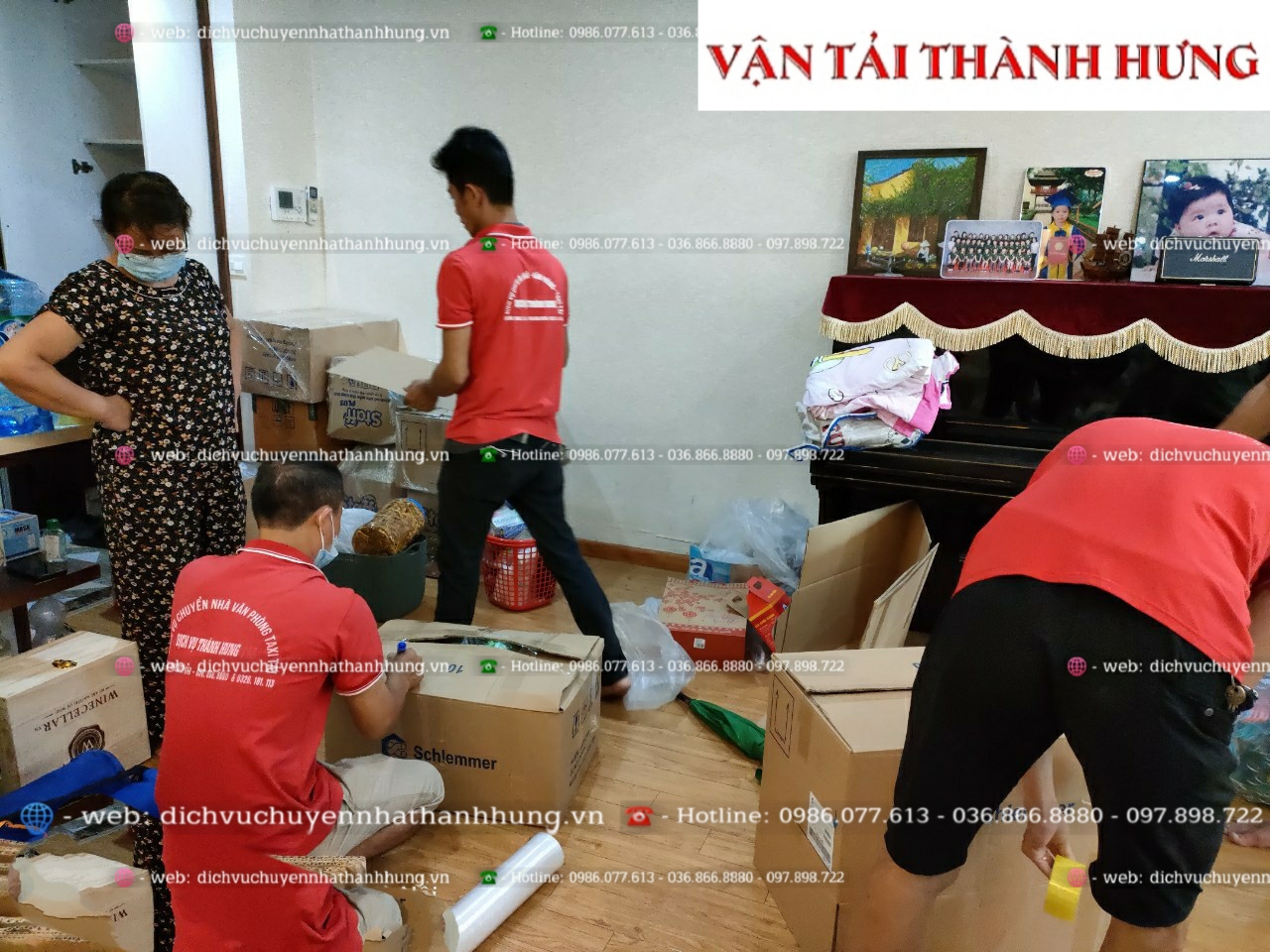 Dịch vụ chuyển nhà trọn gói Thành Hưng tại Hà Nội và TPHCM